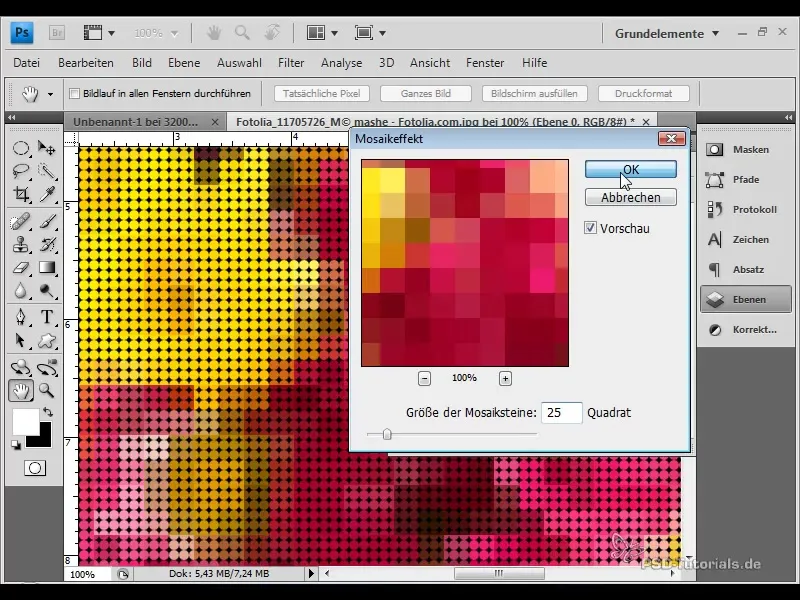 Fascinerende sirkelmosaikk-effekt for kreative design