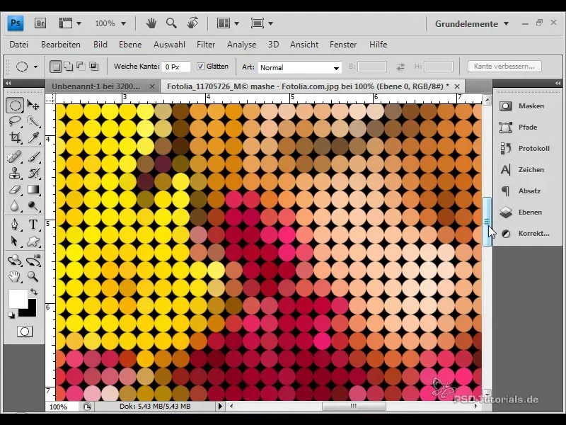 Fascinerende sirkel-mosaikk effekt for kreative design