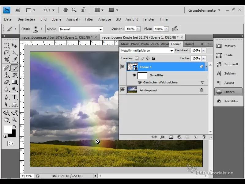Créer un arc-en-ciel réaliste et l'insérer dans l'image Créer un arc-en-ciel réaliste et l'insérer dans l'image