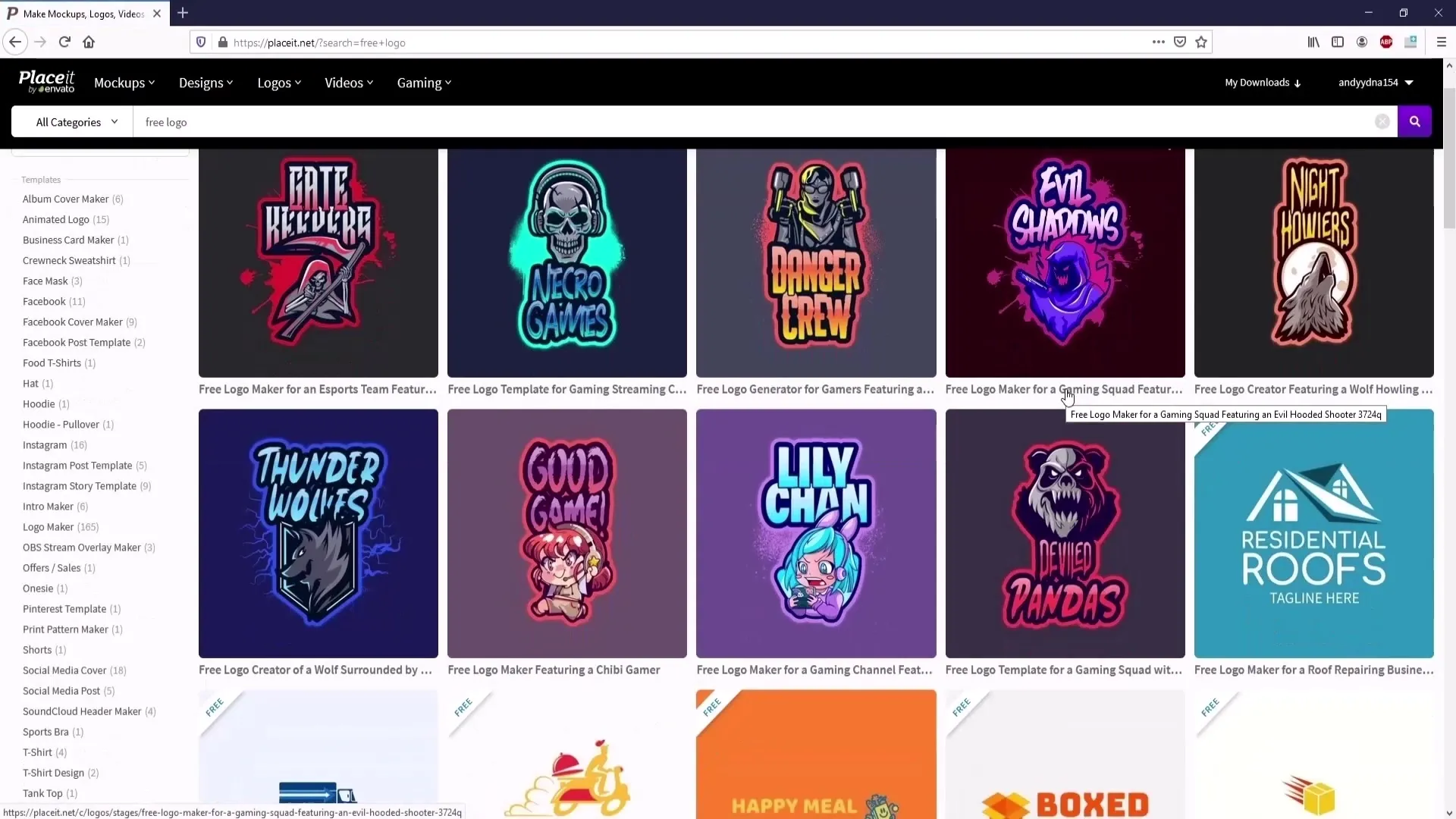 Opprette logoer med Placeit - trinn for trinn guide