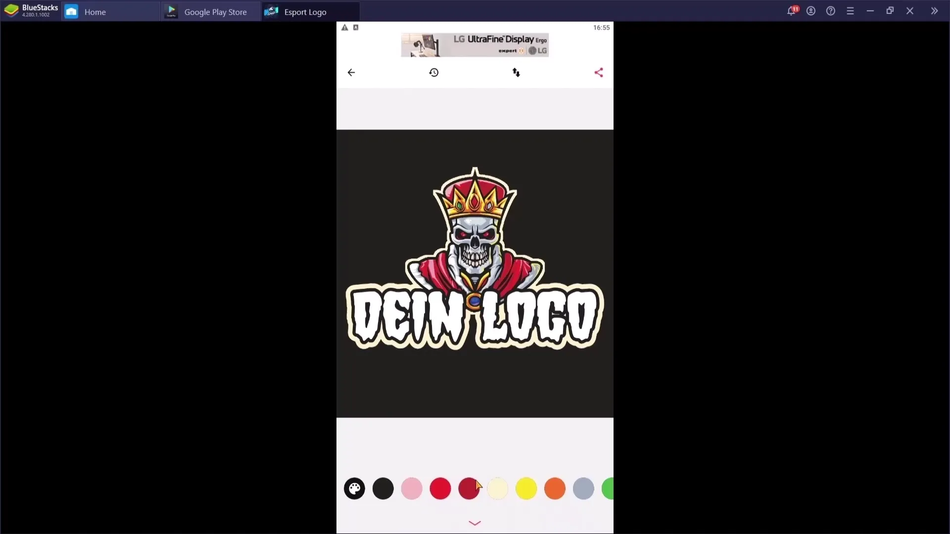 Lag ditt eget logo gratis på mobilen
