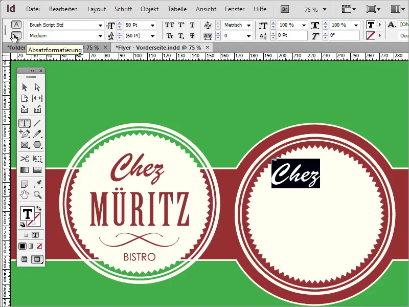 Mendesain menu profesional di Adobe InDesign - Bagian 2