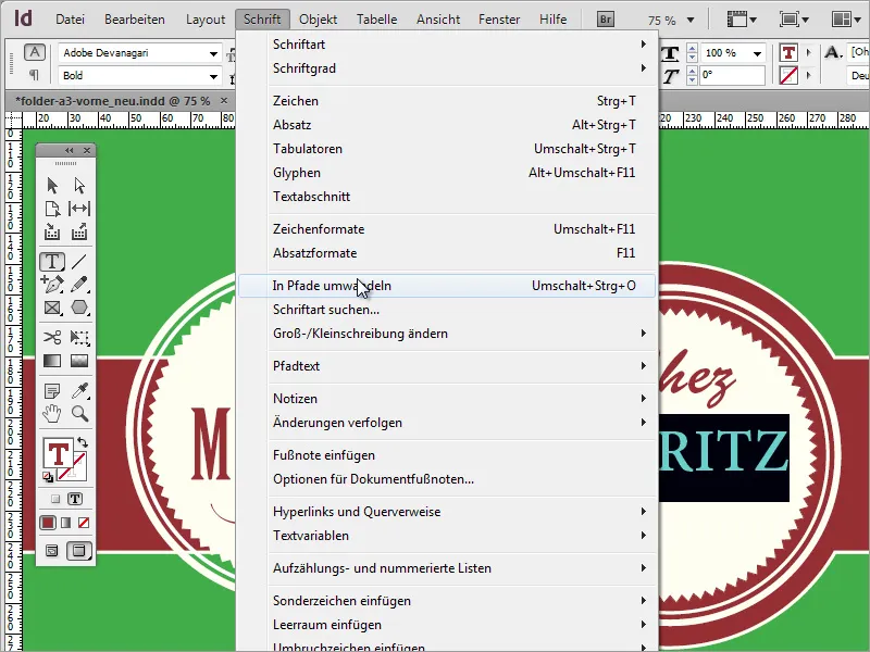 Mendesain menu profesional dalam Adobe InDesign - Bagian 2