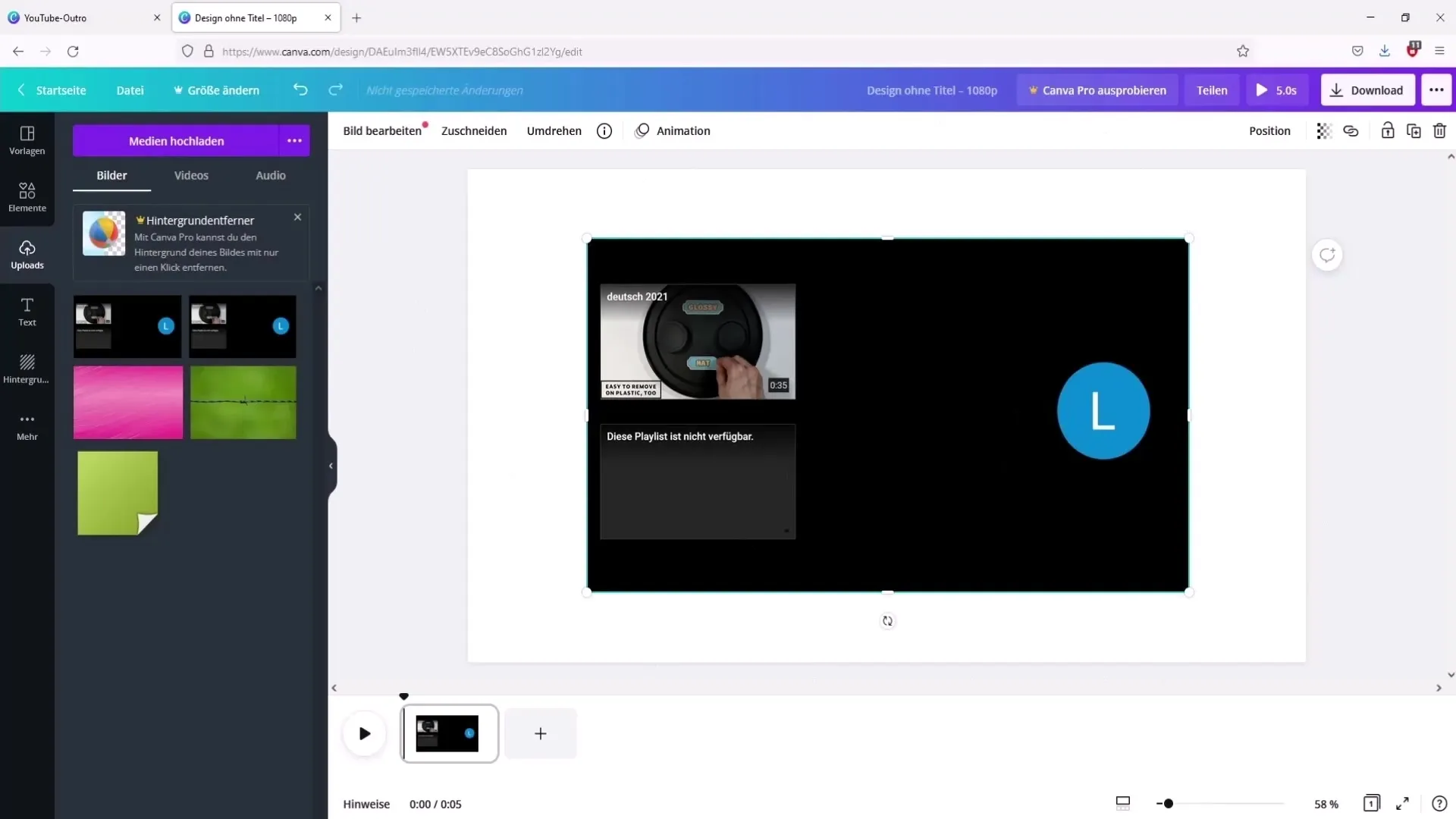 Lag en individuell YouTube-outro - Enkel veiledning