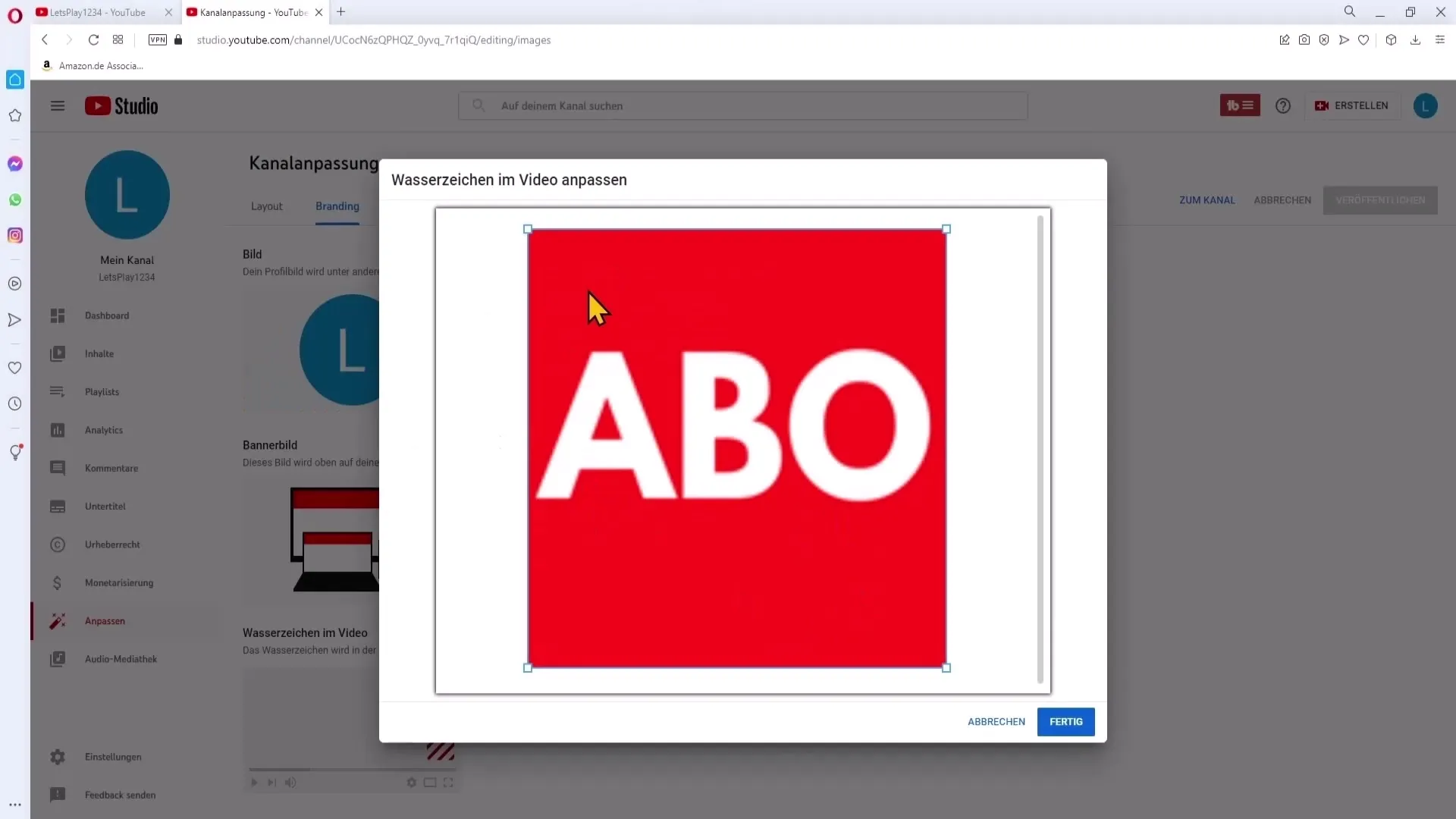 Lag et gratis vannmerke for YouTube-kanalen din
