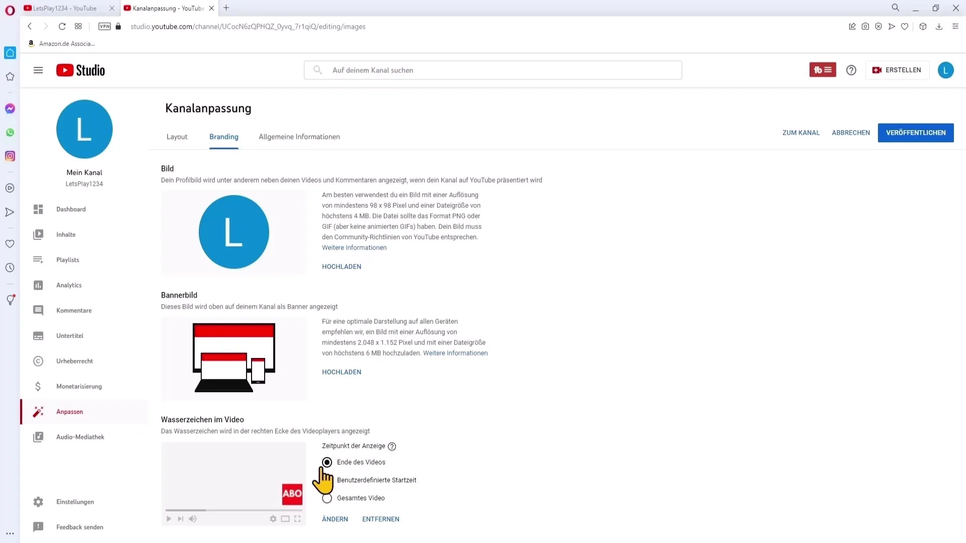 Lag en gratis vannmerke for YouTube-kanalen din