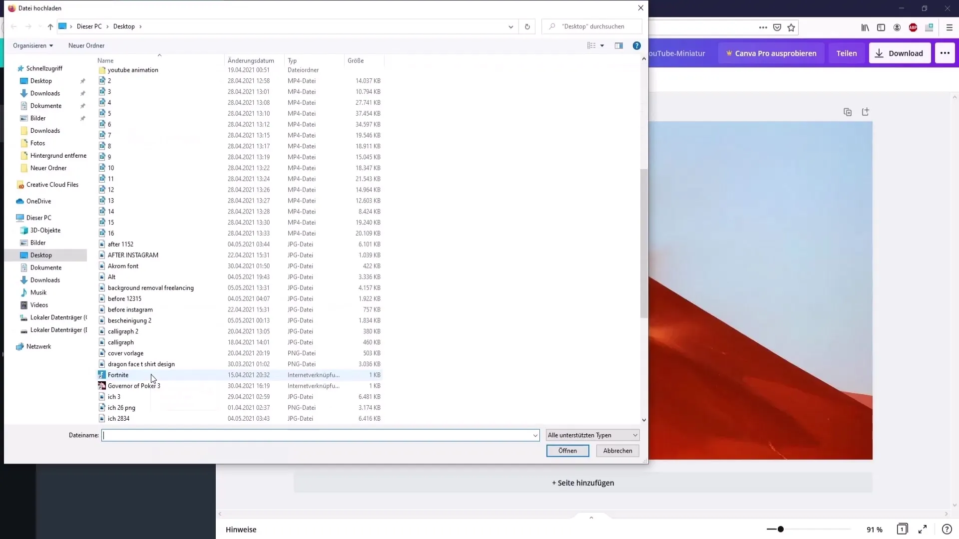 Lag miniatyrbilder for YouTube med Canva