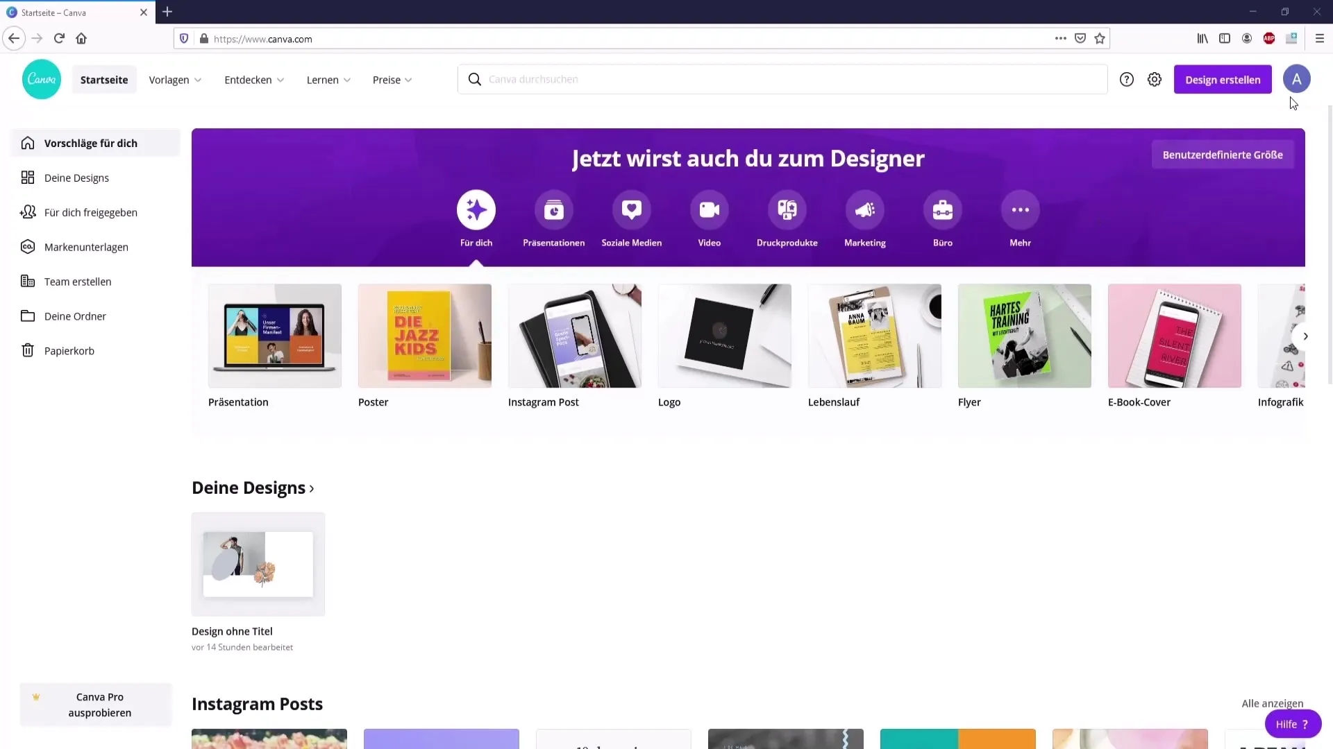 Lag miniatyrbilder for YouTube med Canva