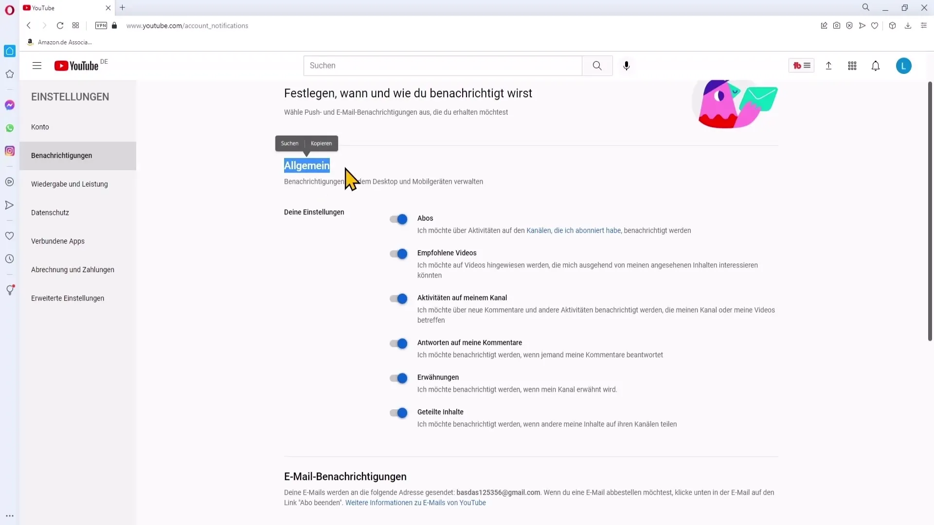 YouTube-varsler enkelt konfigurert