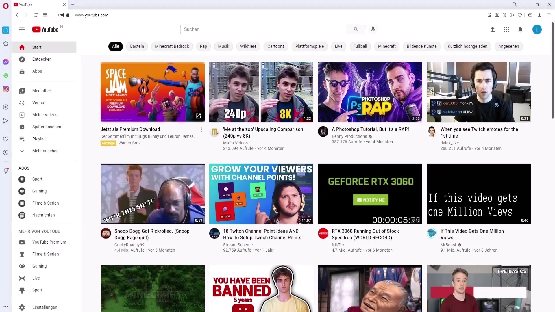 Endre og finne kanal-URLen på YouTube