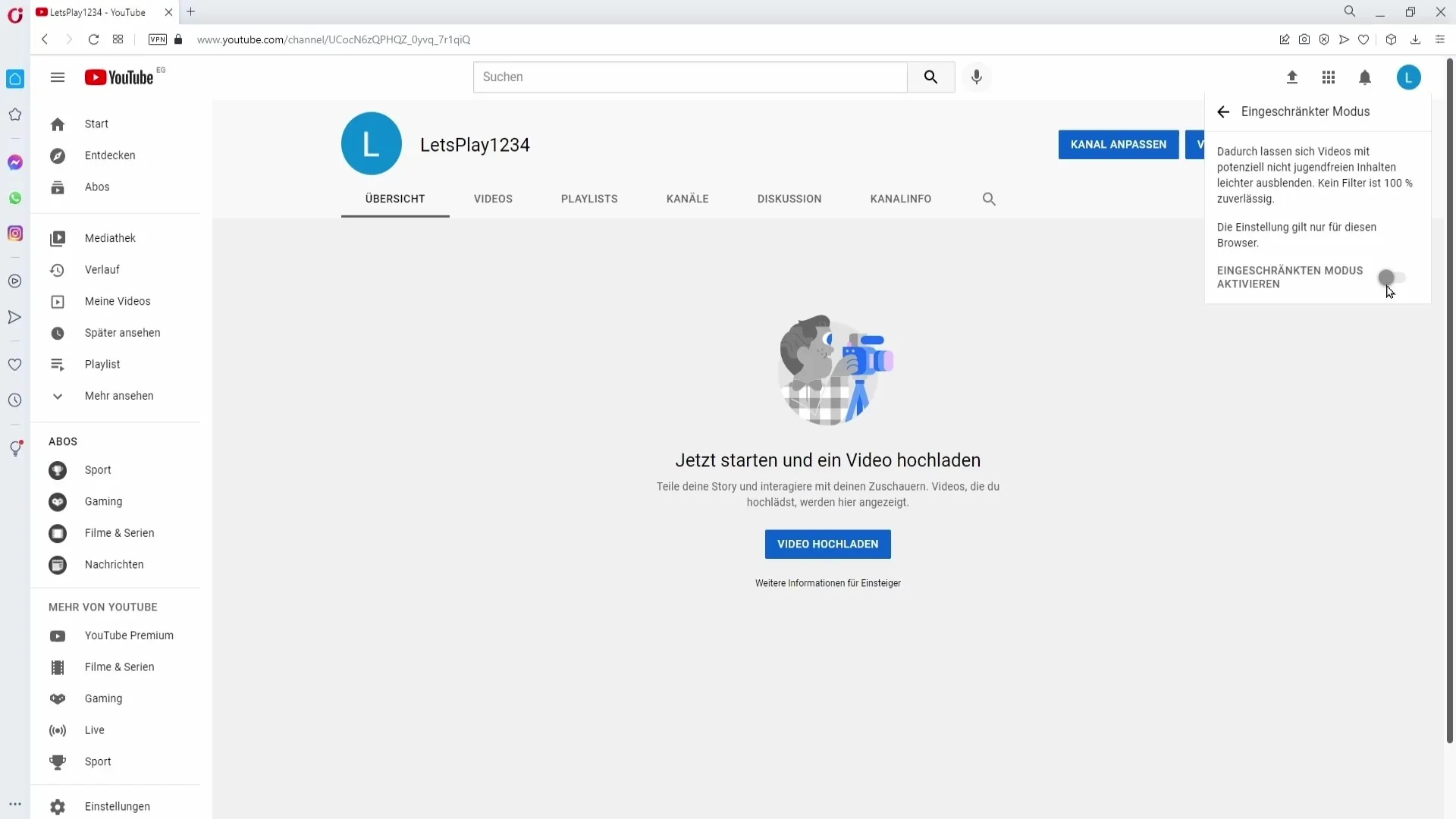 Aktiver barne- og ungesikring for YouTube – veiledning for foreldre