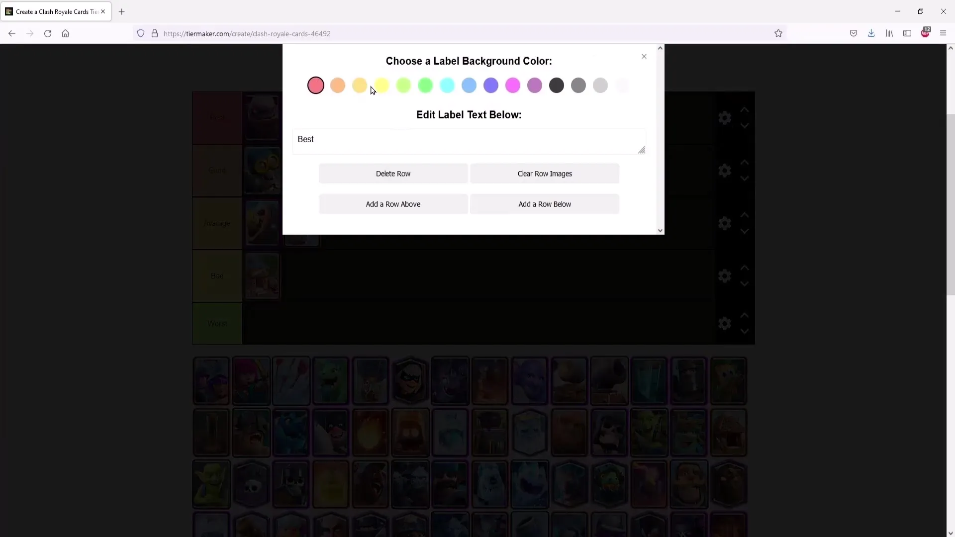 Pembuat tier list untuk streaming kamu Pembuat daftar peringkat hewan untuk siaran streamingmu