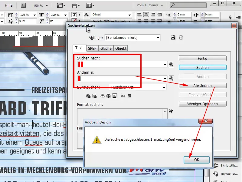 Adobe InDesign 팁 및 요령: 문서에서 이중 공백을 단일 공백으로 바꾸기