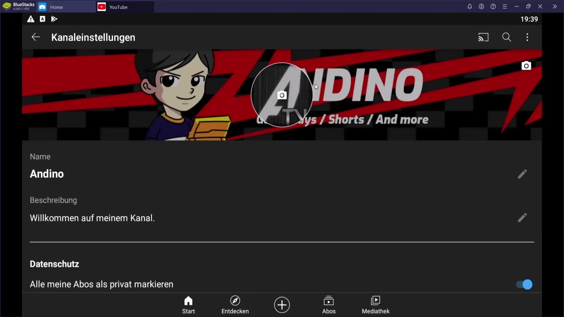 Endre profilbilde på YouTube - trinn-for-trinn-veiledning