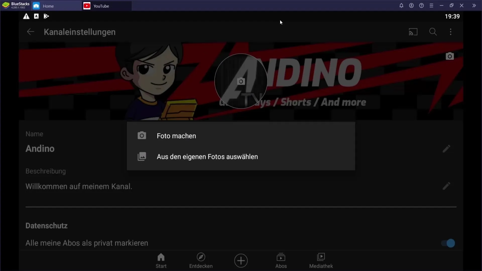 Endre profilbilde på YouTube - trinn-for-trinn-veiledning