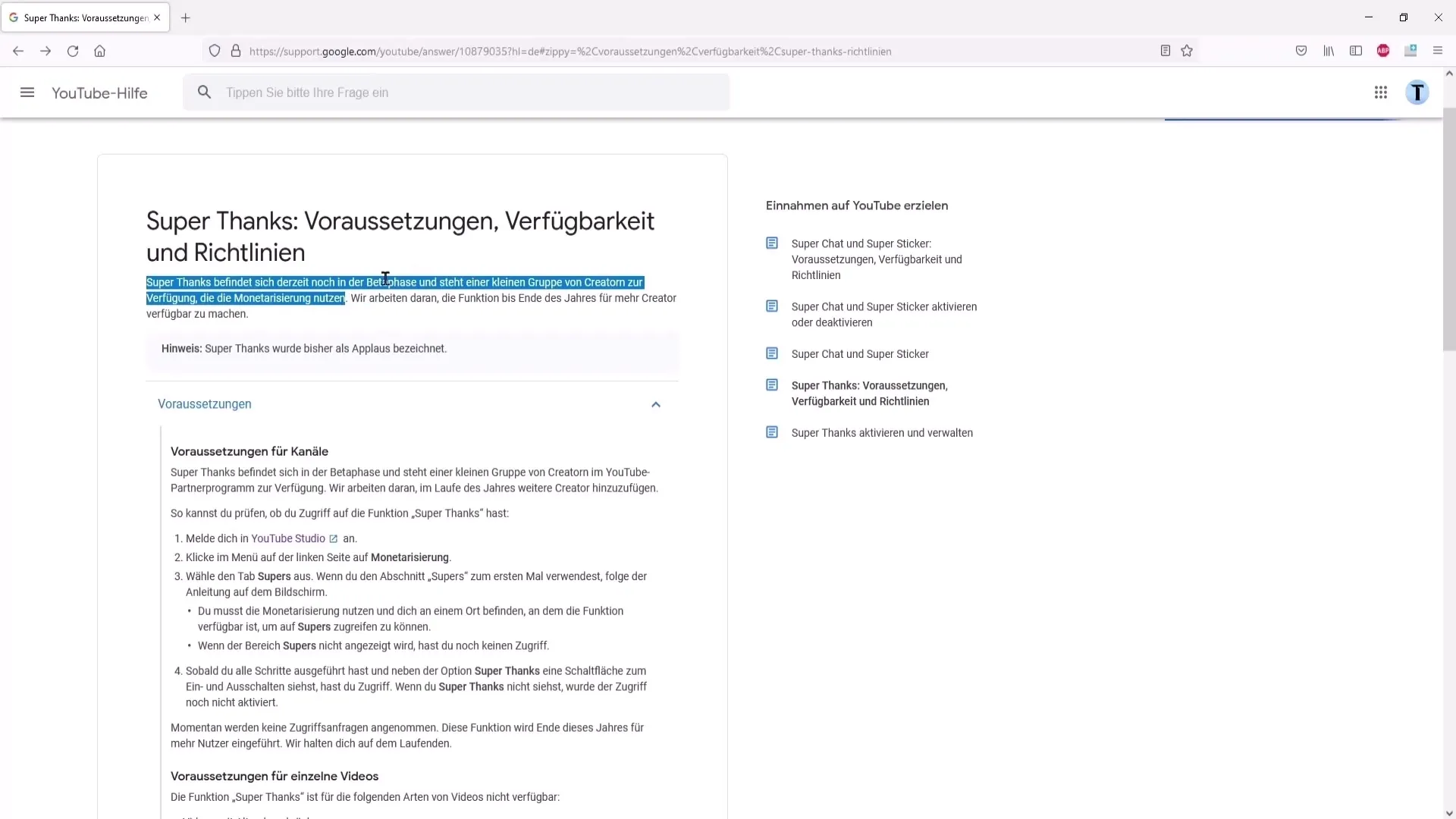 Aktiver Super Takk på YouTube - Slik gjør du det!