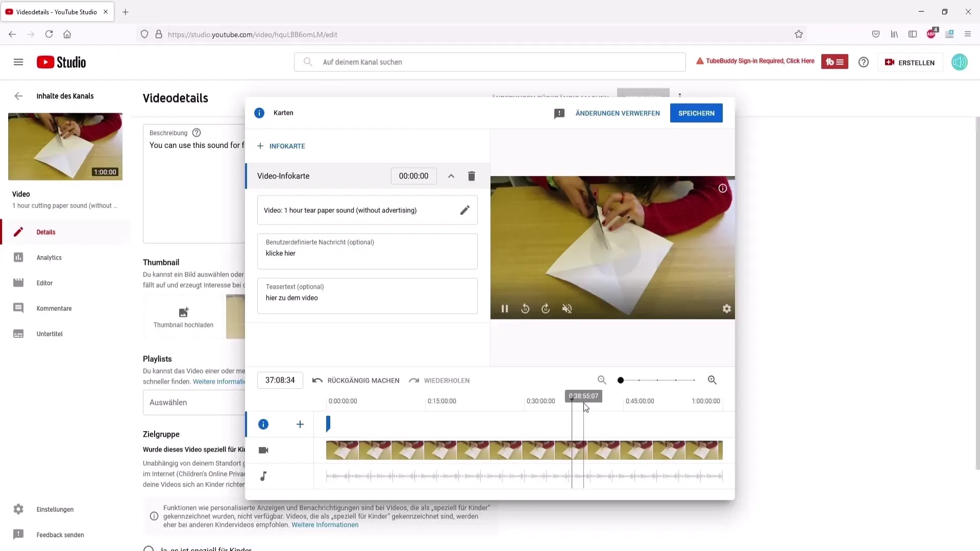 Infokort og avslutning for mer YouTube-interaksjon
