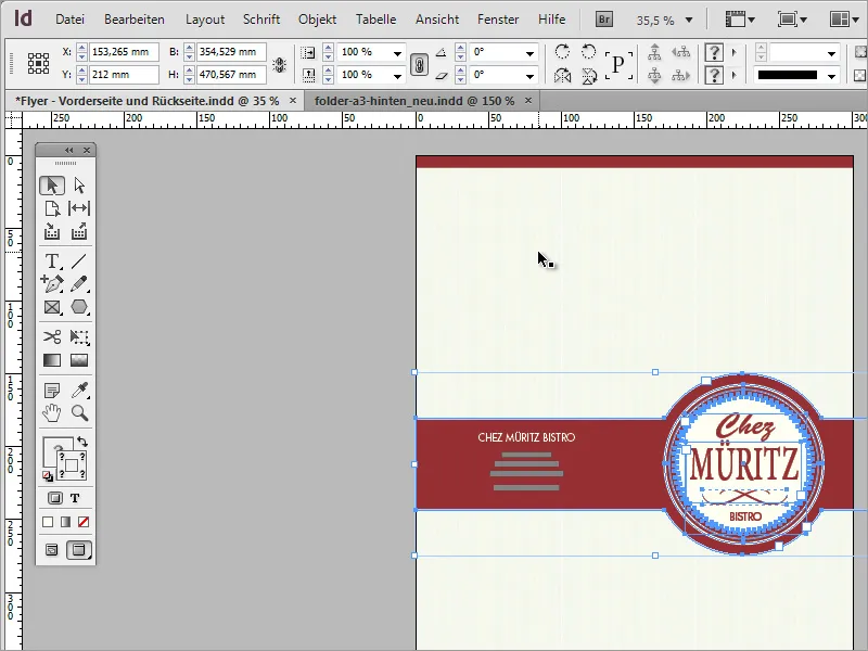 Professionelle Speisekarte in Adobe InDesign gestalten - Teil 3