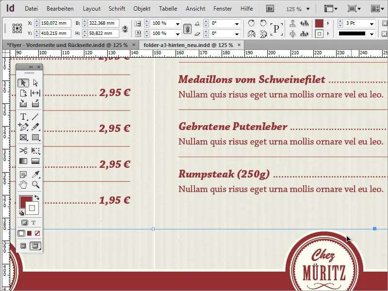 Mendesain menu profesional menggunakan Adobe InDesign - Bagian 3