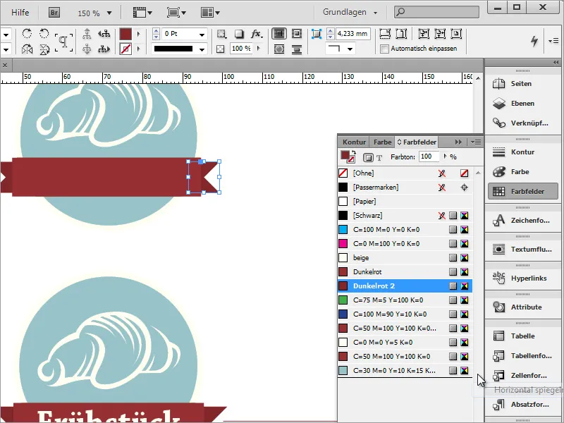 Mendesain menu profesional di Adobe InDesign - Bagian 3