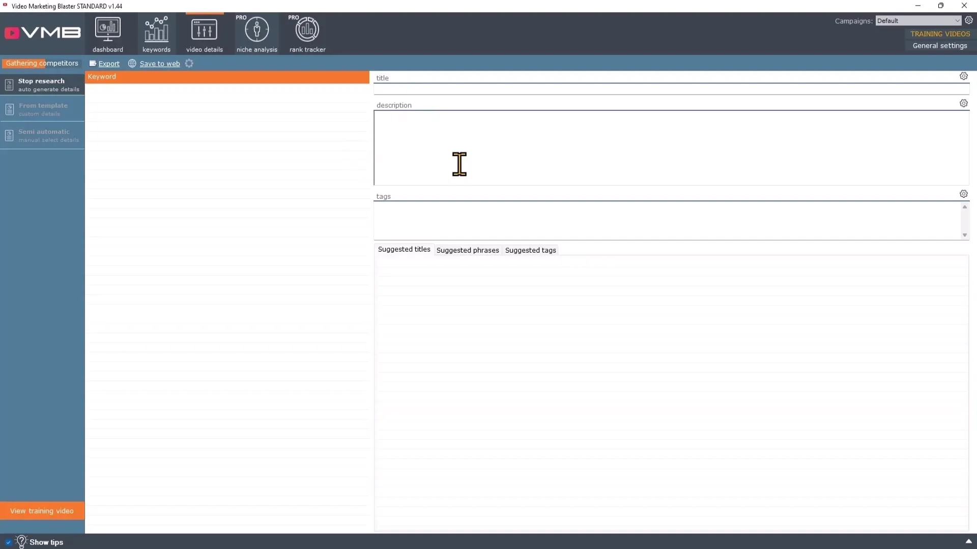 Automatiserte YouTube-videoer med Videoomarketing Blaster