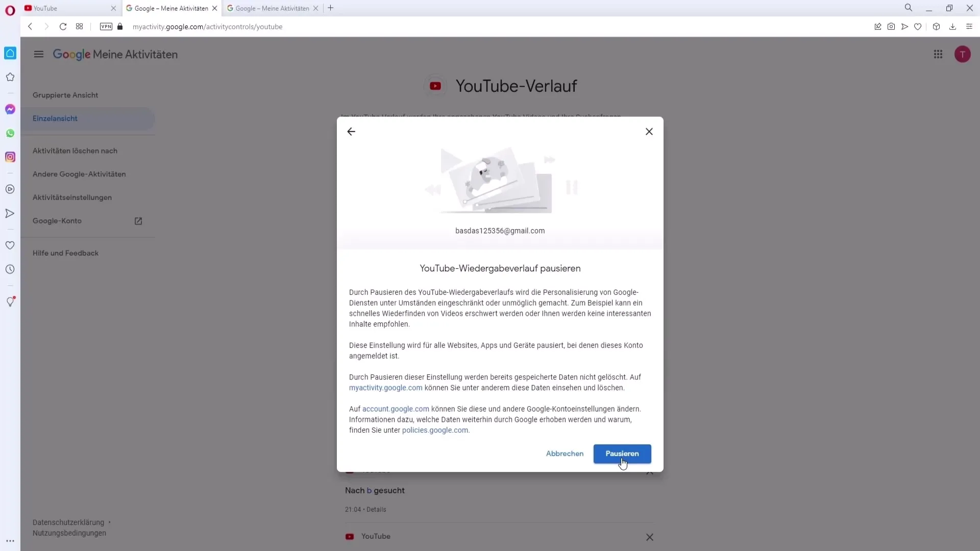YouTube-søkehistorikk og avspillingshistorikk effektivt slette