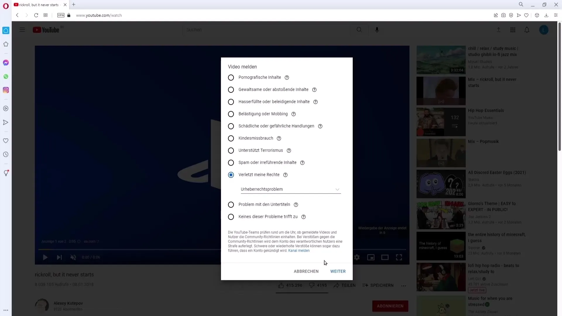 Melde en effektiv YouTube-kanal eller video