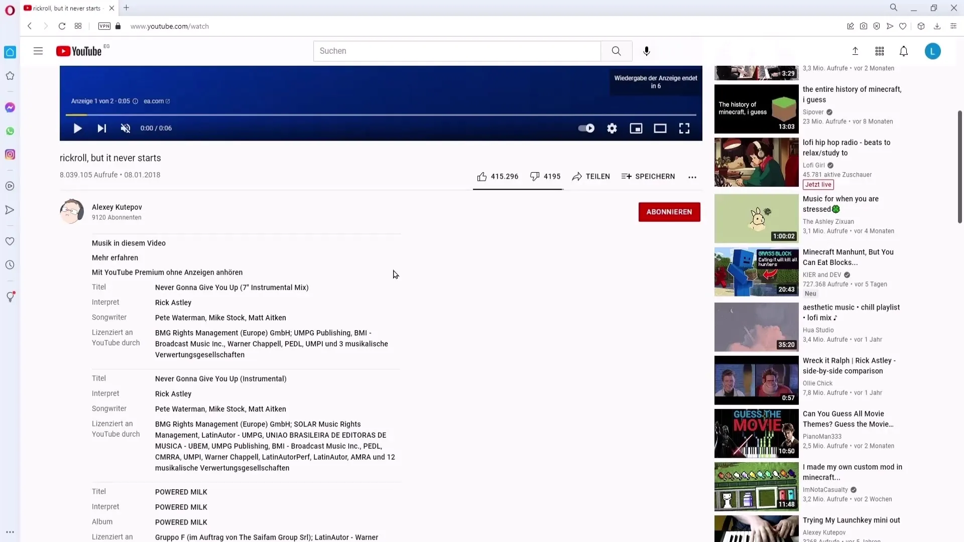 Melde en effektiv YouTube-kanal eller video