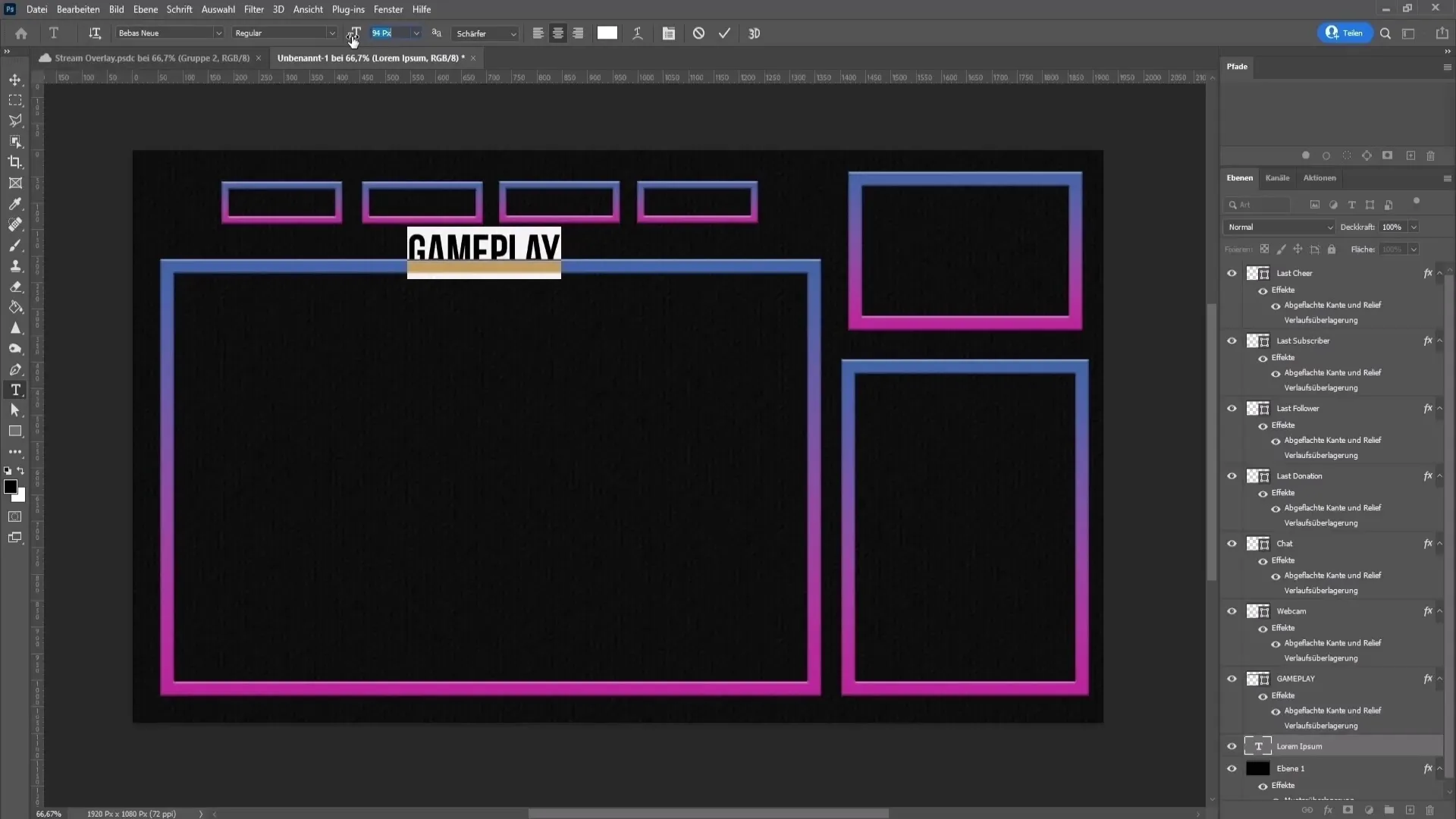 Membuat overlay stream menggunakan Photoshop untuk YouTube dan Twitch Membuat overlay streaming dengan Photoshop untuk YouTube dan Twitch