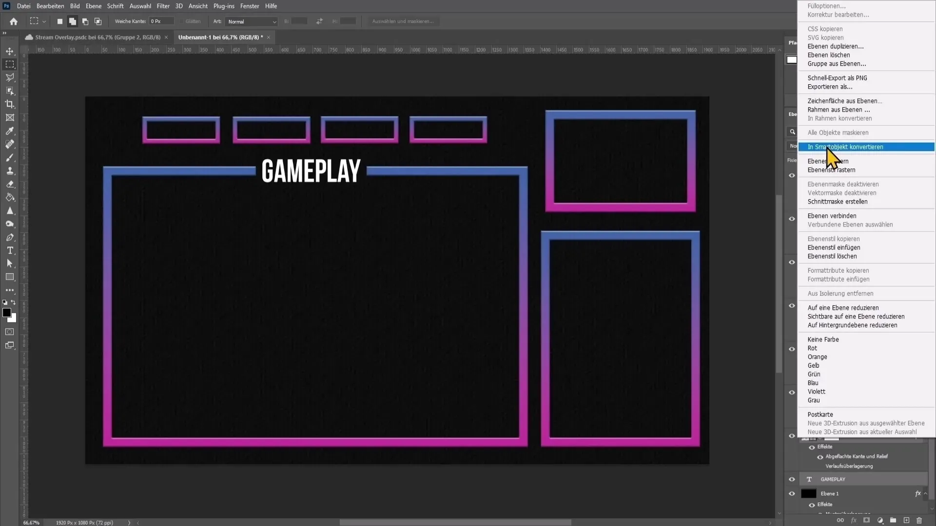 Membuat stream overlay menggunakan Photoshop untuk YouTube dan Twitch Membuat overlay streaming dengan Photoshop untuk YouTube dan Twitch