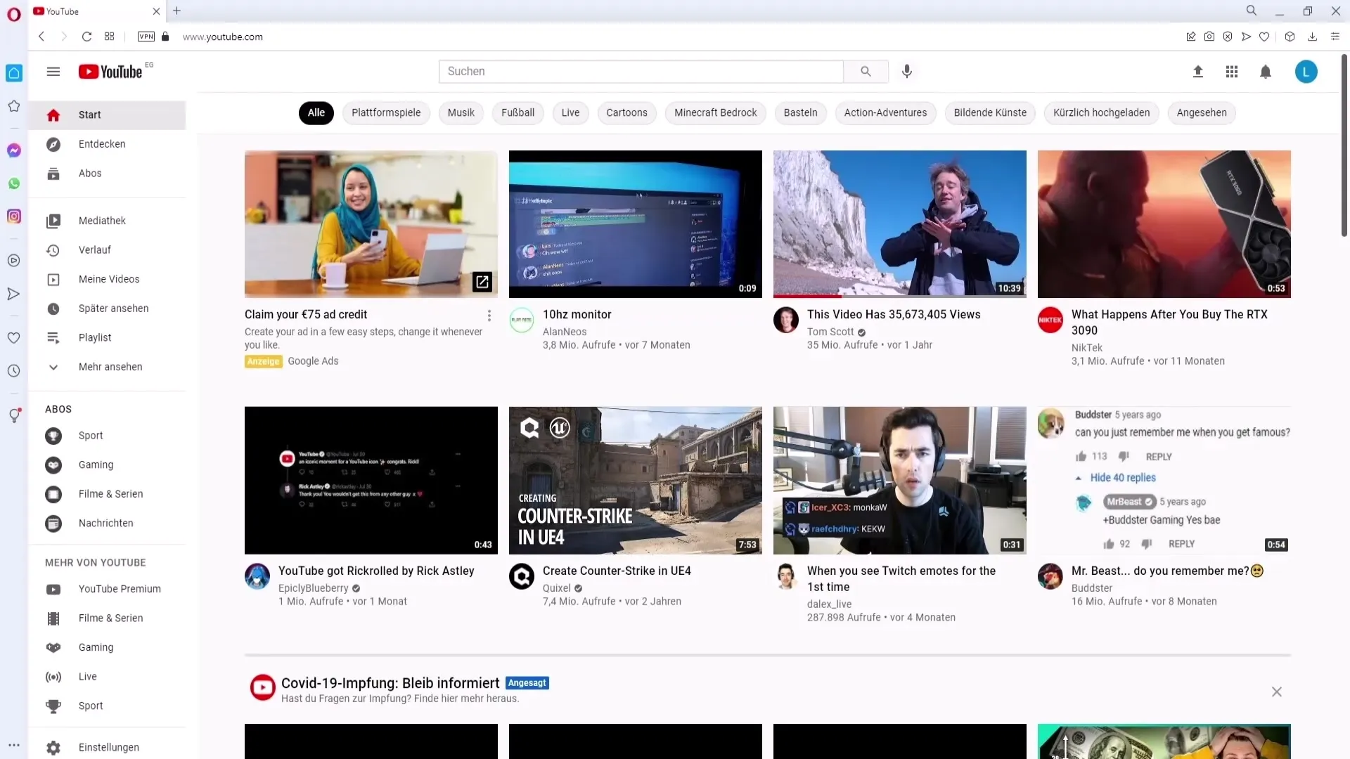 Individukan rekomendasi video YouTube-mu Individualisasi saran video YouTube Anda