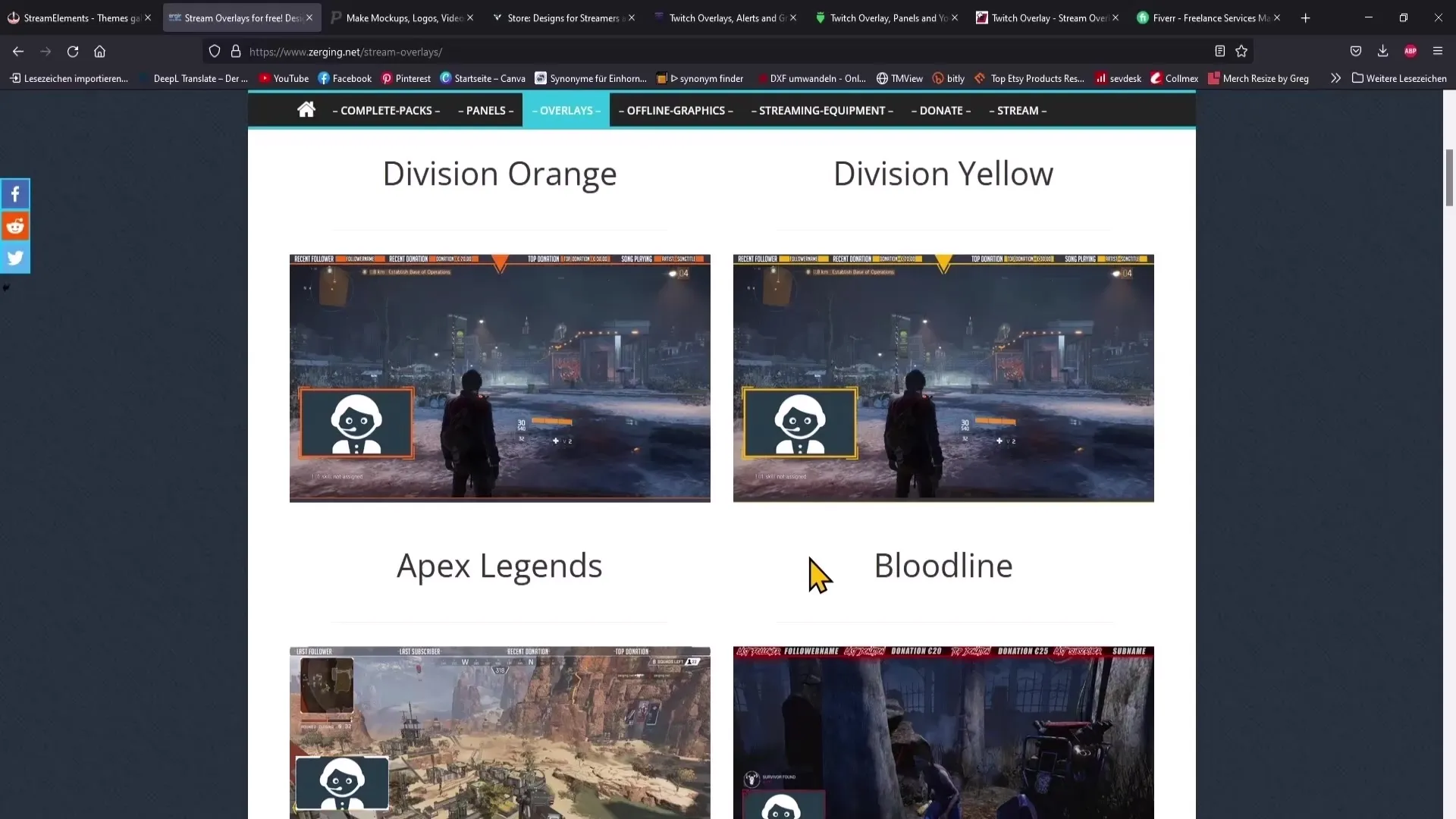 Kostenlose Overlays für Livestreams - Tipps und Ressourcen
