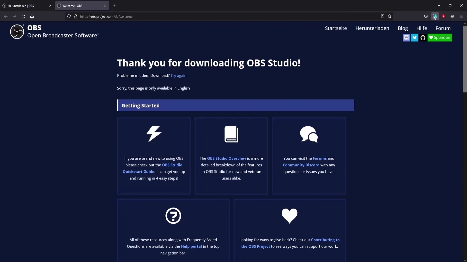 Gratis videoopptak med OBS Studio