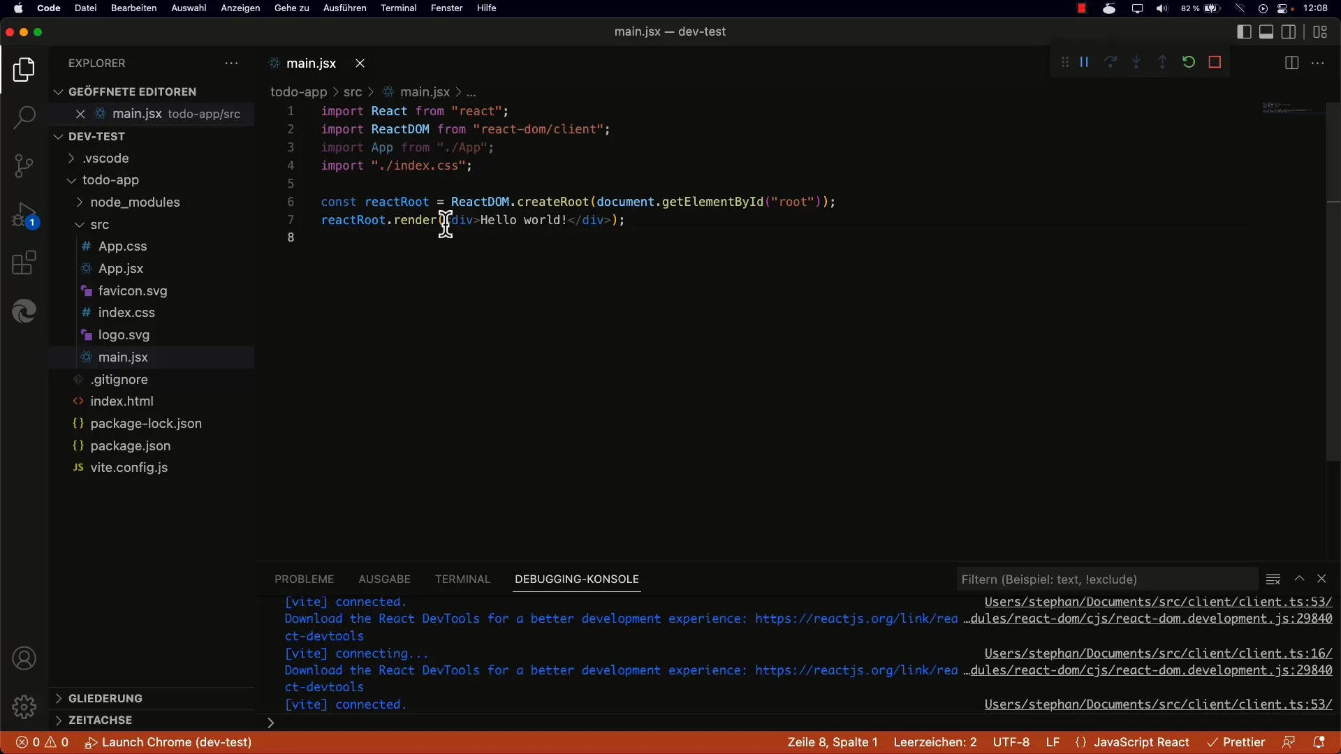 Dasarnya struktur dan pembuatan aplikasi React