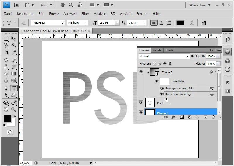 Metal and chrome effects for texts and textures