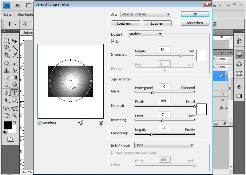 Kovové a chromové efekty pro texty a textury