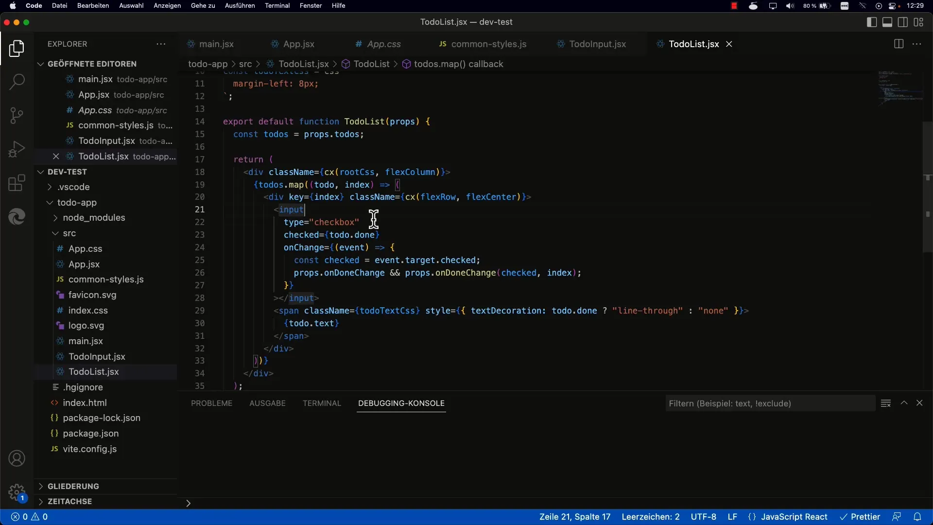 Aplicación de tareas pendientes con React: Grupos para tareas completadas