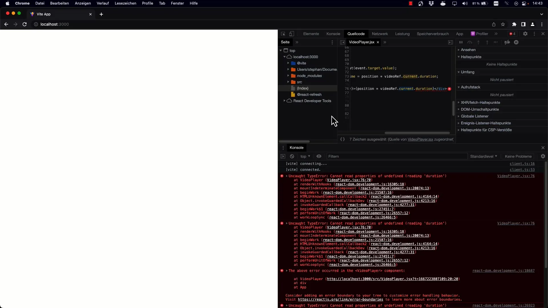 Reactを使用したインタラクティブなビデオ制御とスライダー