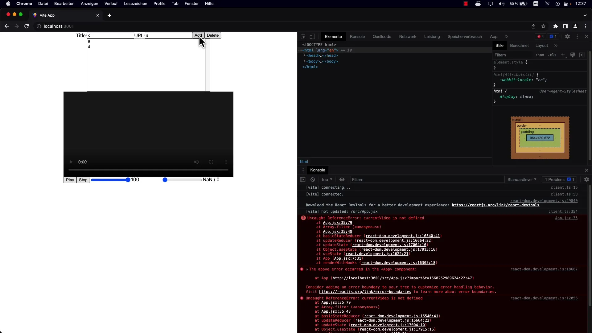 React list: Delete entries successfully