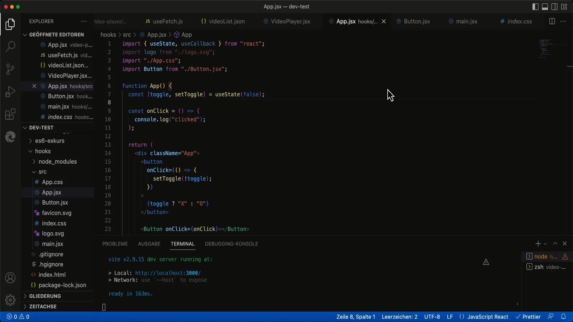 Optimalisatie van componenten met useCallback in React