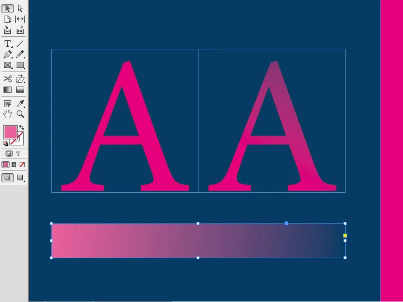 Minkšto gradiento krašto įrankis programoje "InDesign Minkšto gradiento krašto įrankis programoje "InDesign