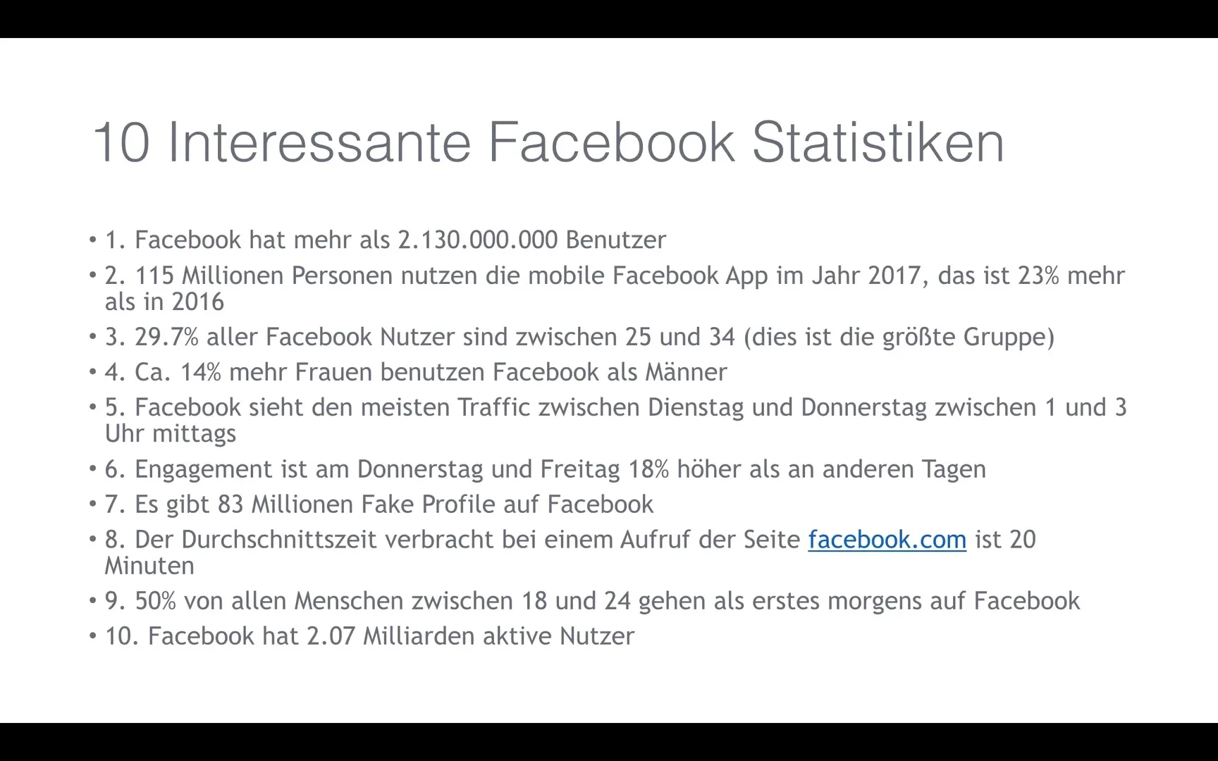 Marketing su Facebook di successo: 10 statistiche per te