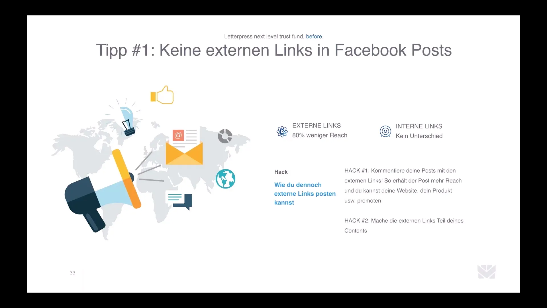 Optimiere deine Facebook-Posts mit internen und externen Links