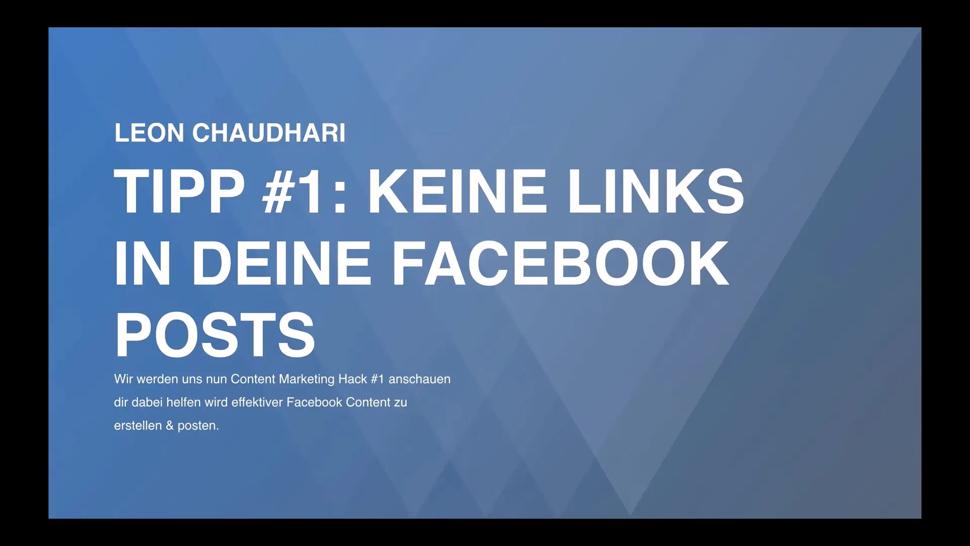 Optimiere deine Facebook-Posts mit internen und externen Links