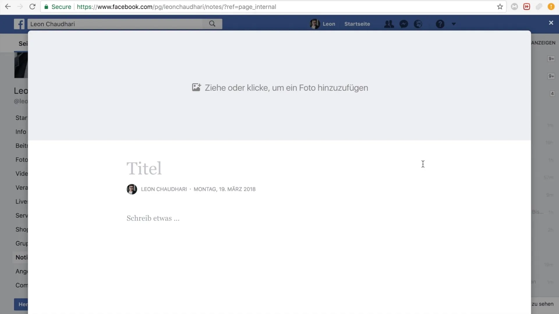 Migliora la tua pagina Facebook con le note
