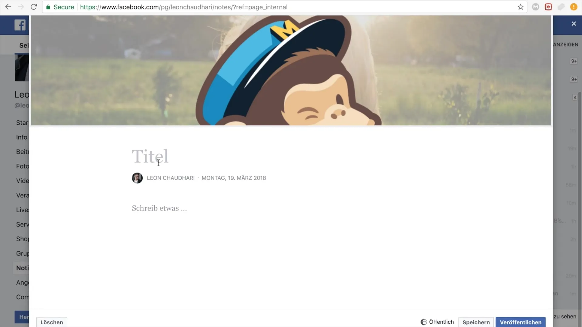 Migliora la tua pagina Facebook con note