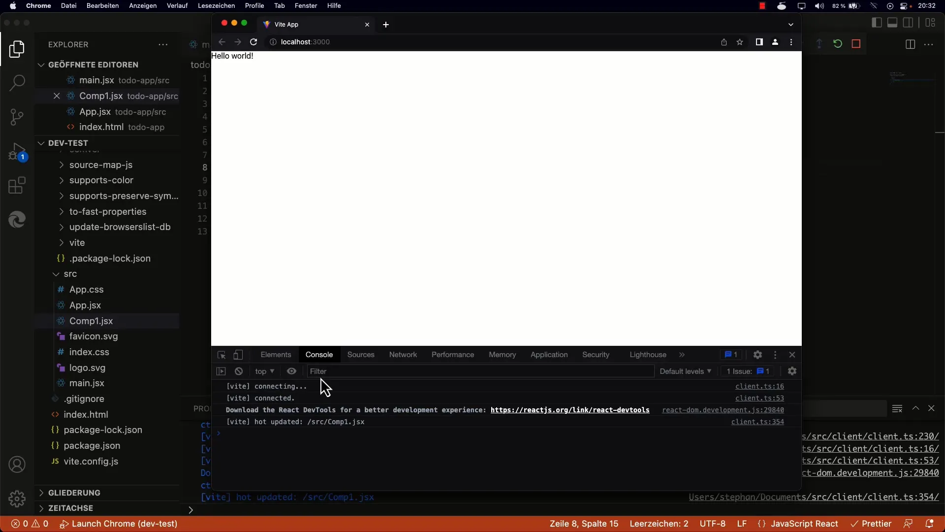 Uporabite JavaScript izraze v JSX