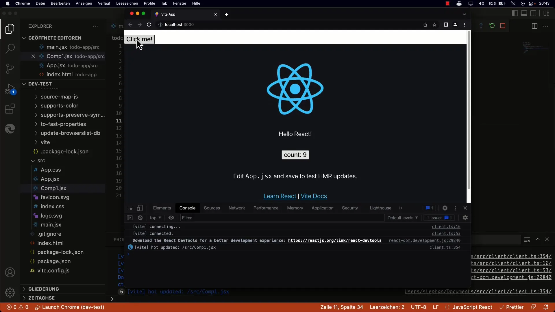Uporabite JavaScript izraze v JSX-u