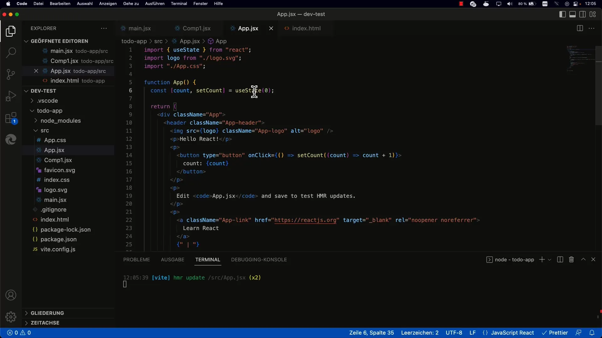 Zustand mit useState in React effektiv verwalten