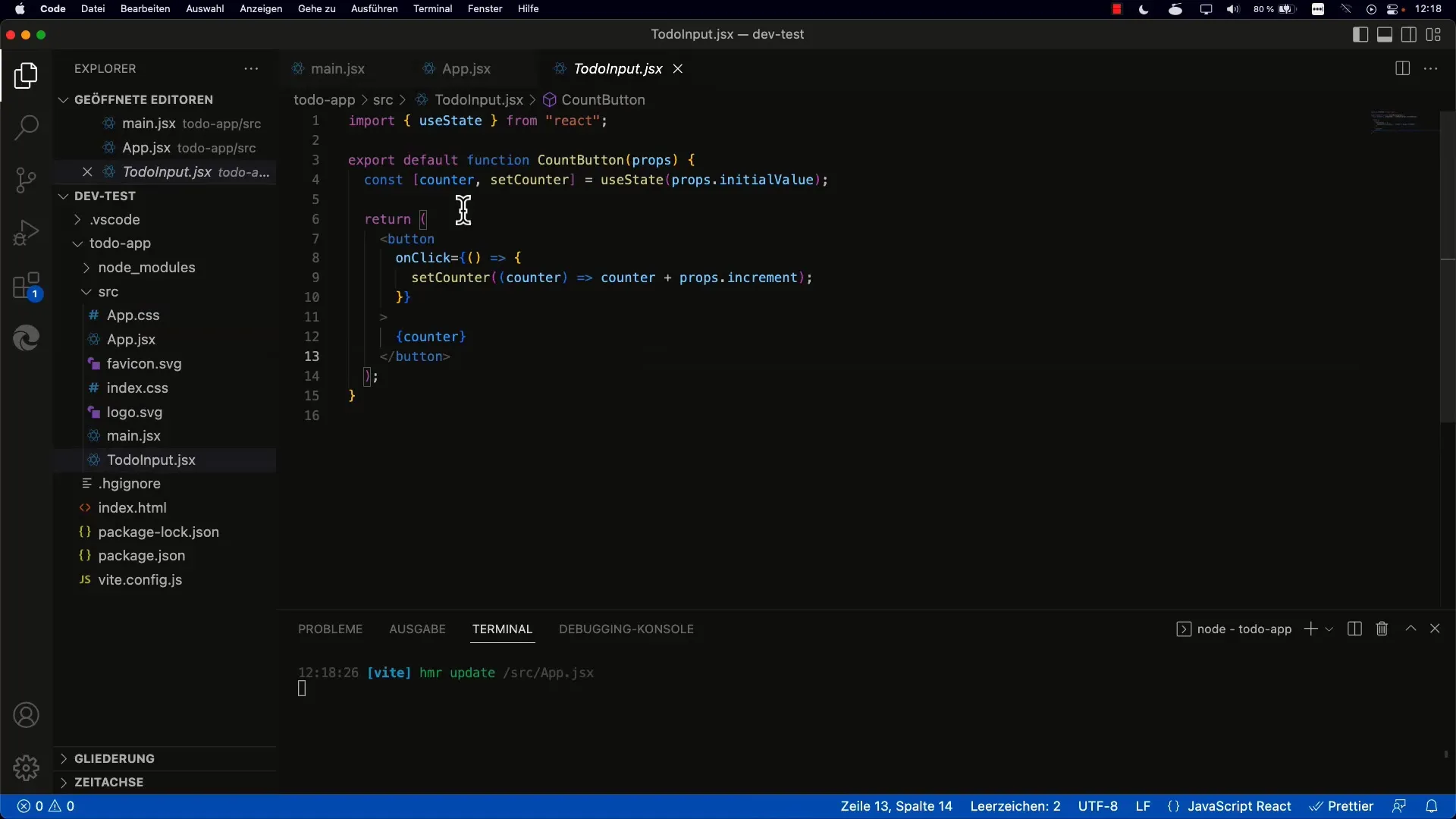 Introduction to the structure of a React to-do app Introduction to the structure of a React to-do app